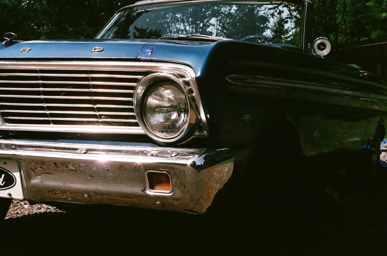 Classic blue Ford Falcon